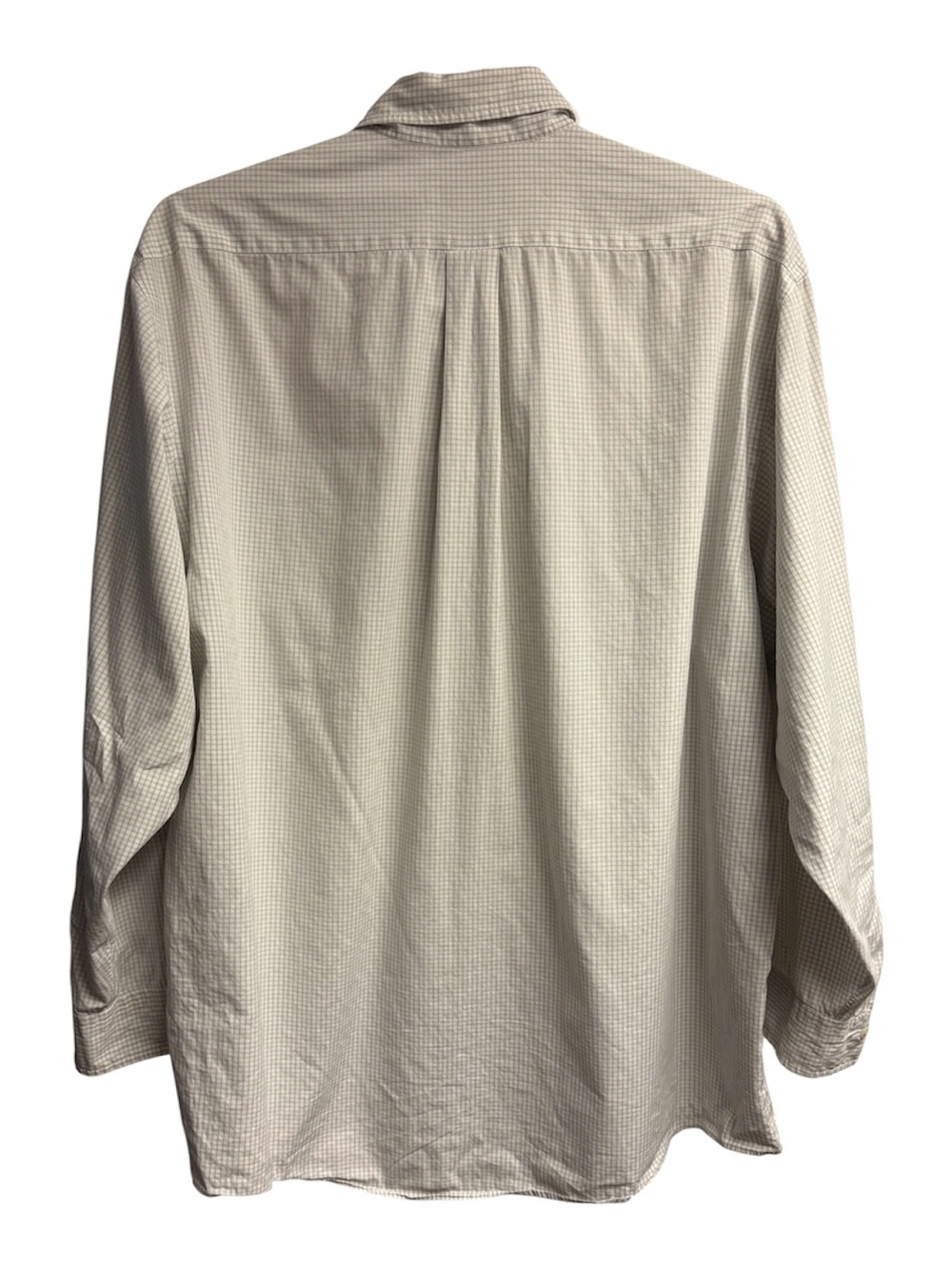 Brooks Brothers 100% Cotton Green/White Checkered Button-Down Shirt Size 17.5 - Picture 3 of 3